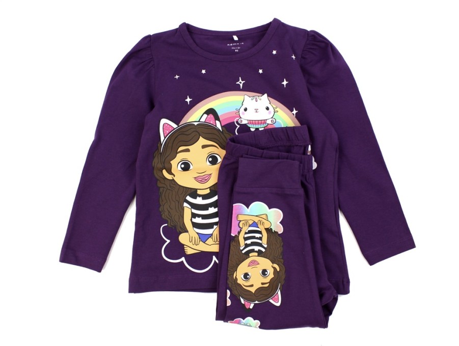 New Name It Name It Plum Purple Gabby'S Dollhouse Pajamas