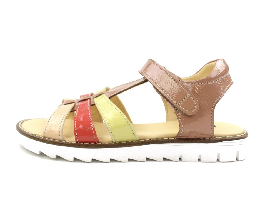 Online Angulus Angulus Peach/Coral/Yellow Sandal