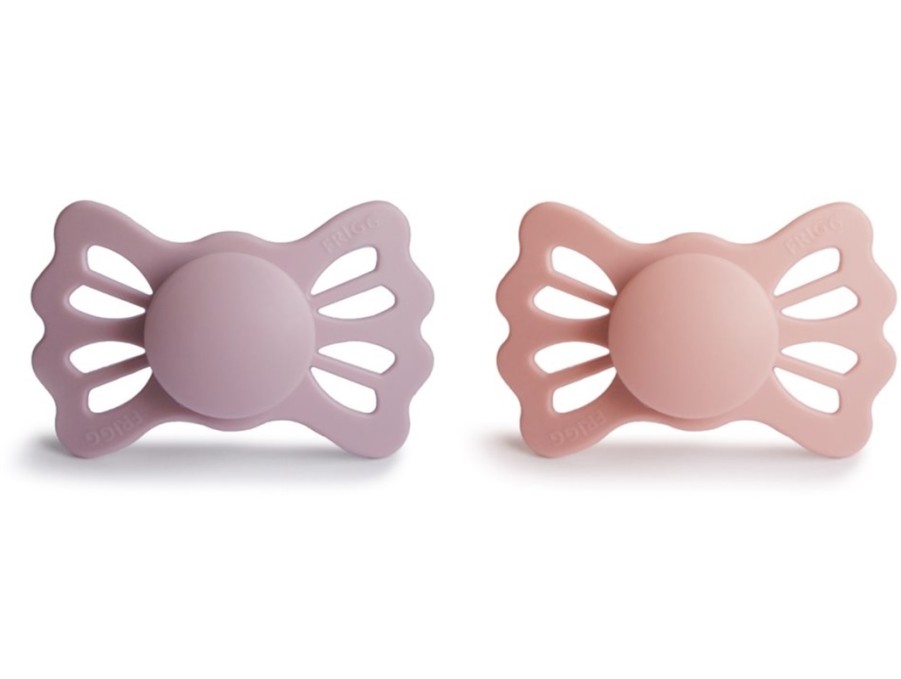 Wholesale FRIGG Frigg Pretty In Peach Primrose Pacifer Lucky Silicone (2-Pack)