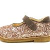 Clearance Angulus Angulus Maple Taupe Glitter Tulle Shoes