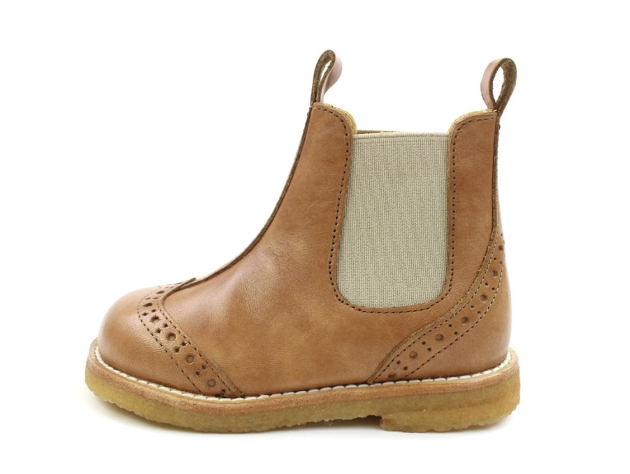 Best Angulus Angulus Tan/Beige Ancle Boot Hole Pattern