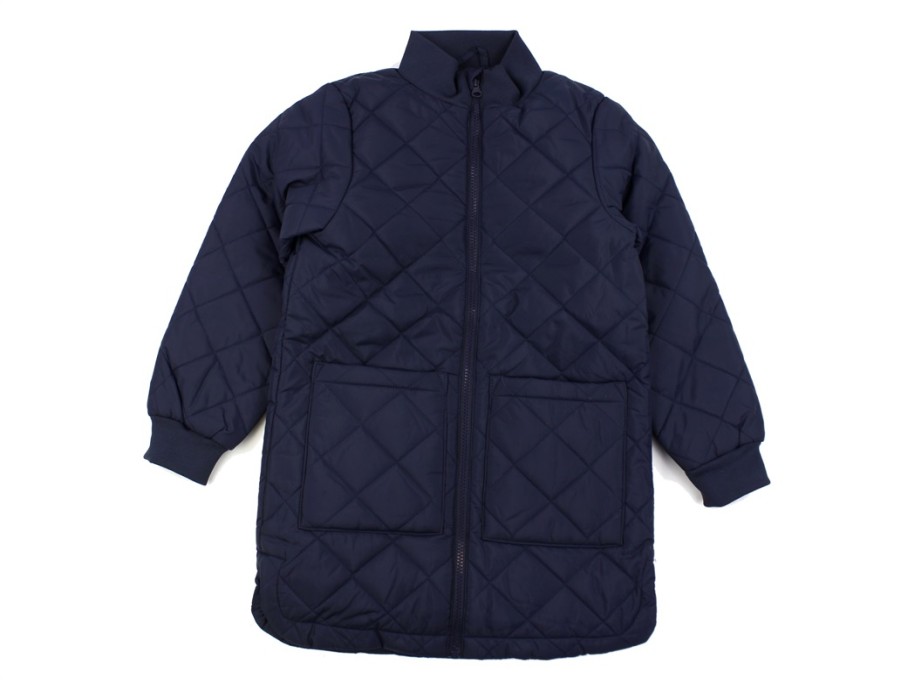 Online Name It Name It Dark Sapphire Long Quilt Transition Jacket