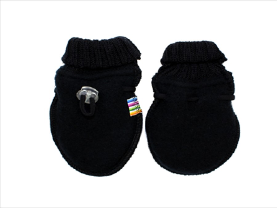 Best Joha Joha Black Mittens Merino Wool