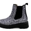 Best Angulus Angulus Lavender Black Glitter Ankle Boot With Elastic