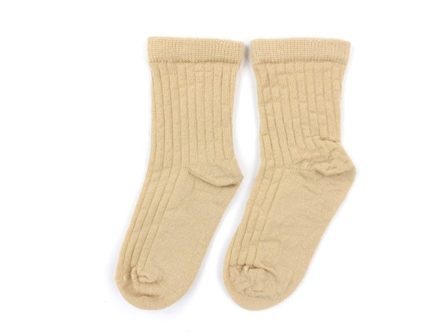 Best Lil Atelier Lil Atelier Socks Warm Sand Wool (2-Pack)