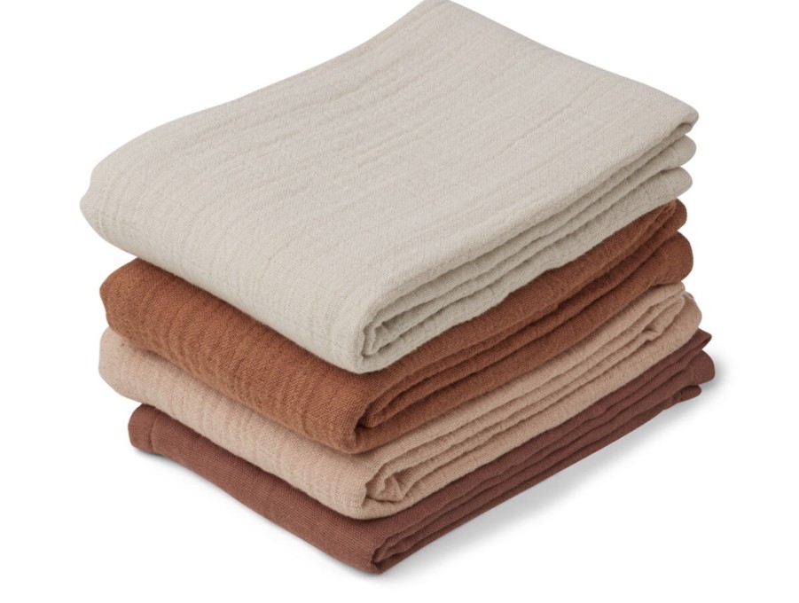 Wholesale Liewood Liewood Rose Mix Burp Cloth Leon (4-Pack)