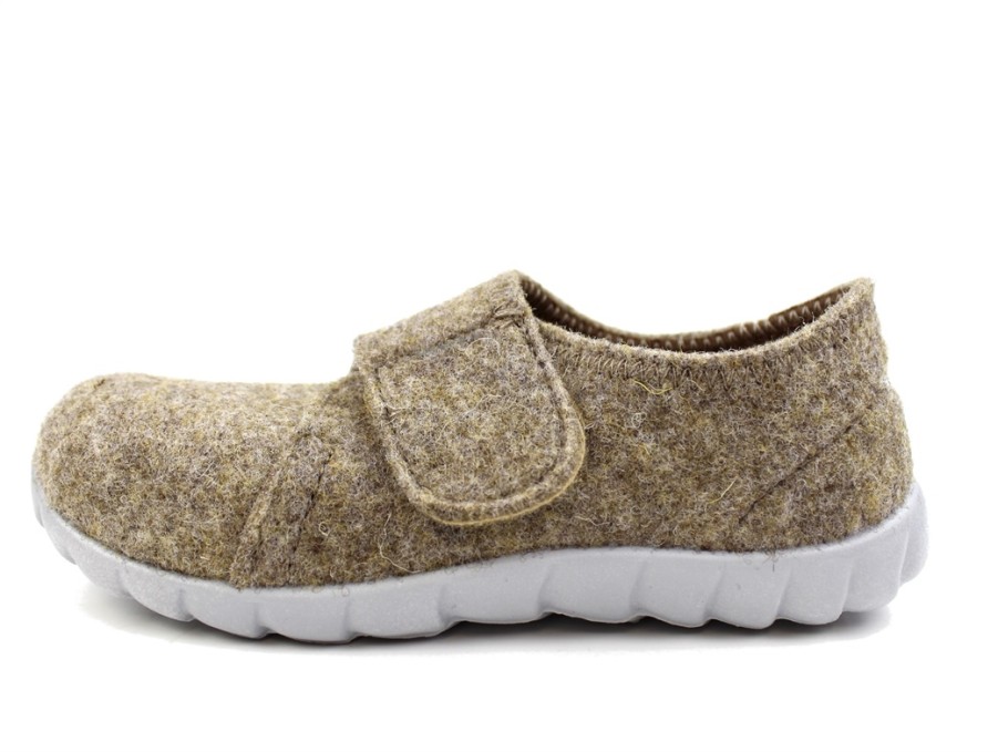 Hot Superfit Superfit Slippers Happy Beige Lion Woolfilt