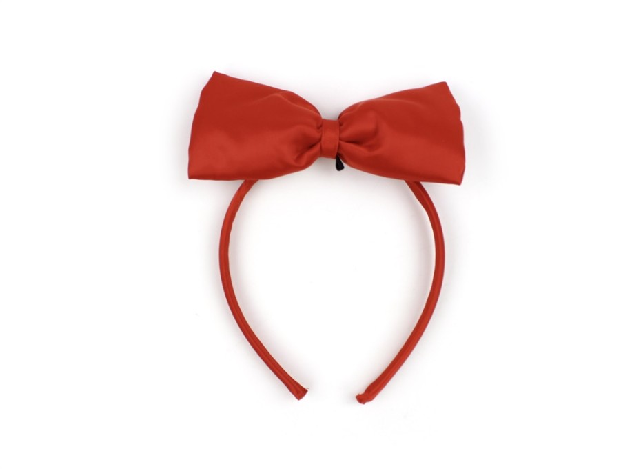 Wholesale Mini Rodini Mini Rodini Red Bow Satin Headband