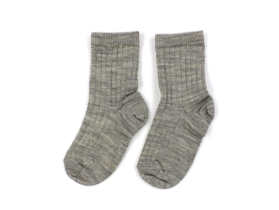 Hot MP Mp Light Brown Melange Wool Socks (2-Pack)