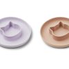 Clearance Liewood Liewood Cat Light Lavender Rose Mix Silicone Plate Gordon (2-Pack)