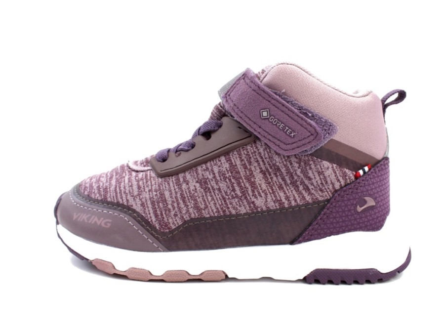 New Viking Viking Sneaker Arendal Plum/Dusty Pink With Gore-Tex