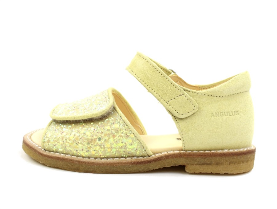 Best Angulus Angulus Light Yellow Sandal Glitter