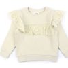 Online Lil Atelier Lil Atelier Turtledove Broderie Anglaise Sweatshirt