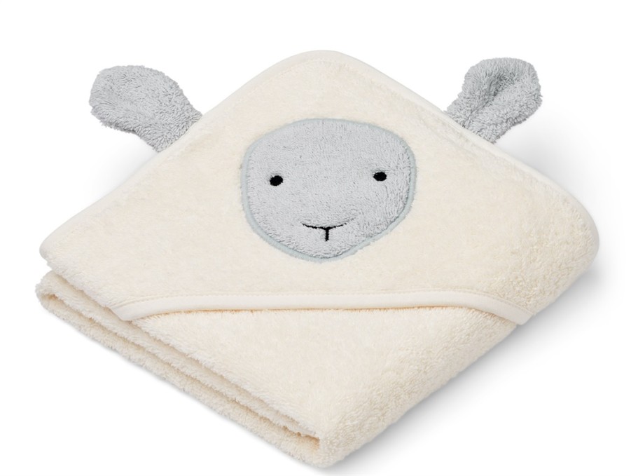 Best Liewood Liewood Creme De La Creme Sheep Hooded Baby Towel Albert