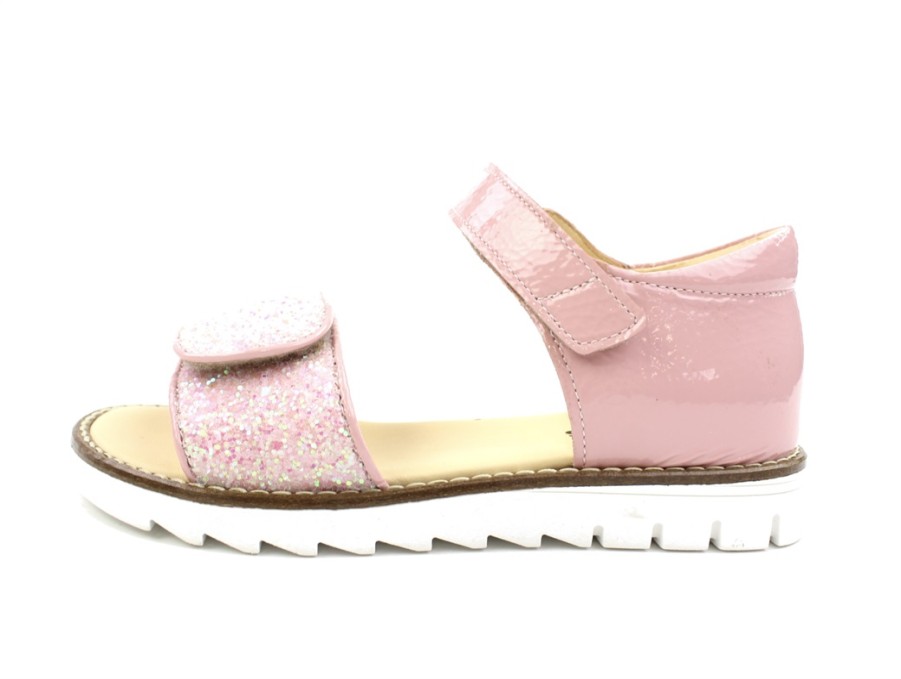 Clearance Angulus Angulus Rosa Sandal Glitter