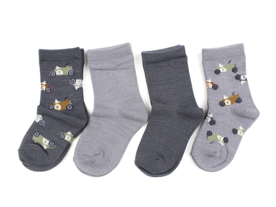 Wholesale Name It Name It Iron Gate Wool/Cotton Socks (4-Pack)