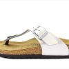 Clearance Birkenstock Birkenstock Gizeh Sandal With Silver Buckle (Medium-Wide)