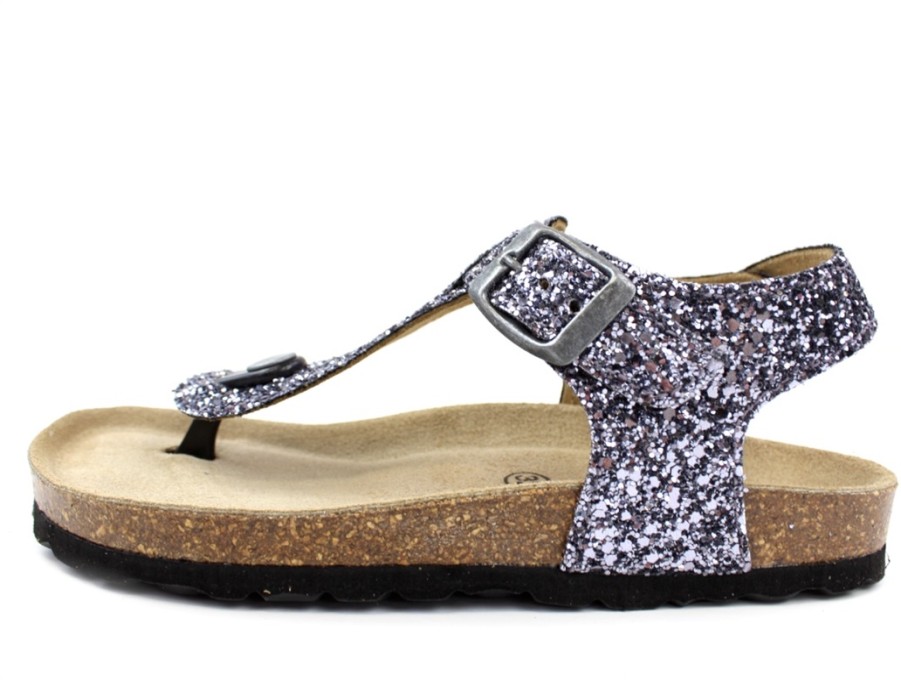 Hot Petit by Sofie Schnoor Petit By Sofie Schnoor Sandal Antique Silver Glitter