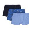 Online Name It Name It Nautical Blue Mix Atv Boxershorts (3-Pack)