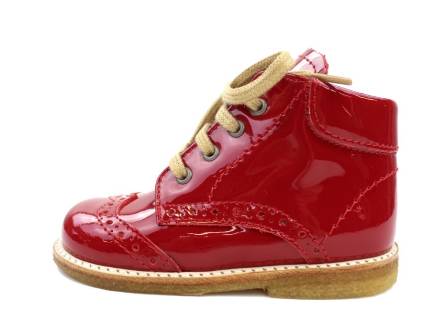 Best Angulus Angulus Toddler Shoe Red Patent With Laces