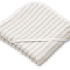 Clearance Liewood Liewood Stripe Crisp White/Sandy Hooded Baby Towel Caro