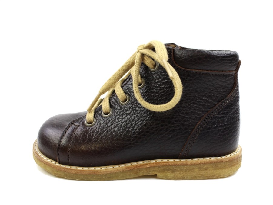 Clearance Angulus Angulus Dark Brown Shoes With Laces