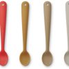 Best Liewood Liewood Apple Red Multi Mix Baby Spoon Siv Silicone (4-Pack)