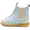 New Angulus Angulus Ancle Boot Mint/Beige Glitter With Hole Pattern