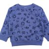 Clearance Name It Name It Bijou Blue Dark Sapphire Skateboard Sweatshirt