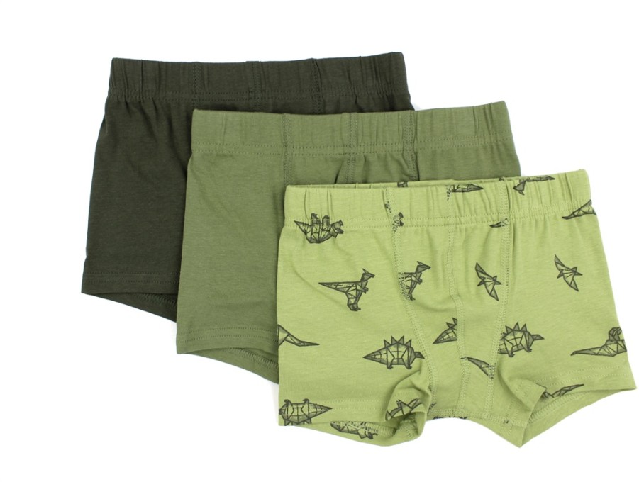 Online Name It Name It Sage Dinoprint Boxers (3-Pack)