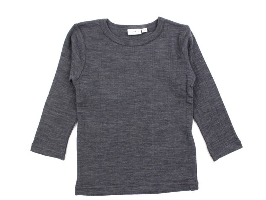 Hot Name It Name It Iron Gate Blouse Merino Wool