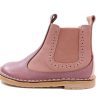 Clearance Pom Pom Pom Pom Ancle Boot Dark Rose