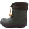 Clearance Bisgaard Bisgaard Winter Rubber Boot Short Green With Wool Lining