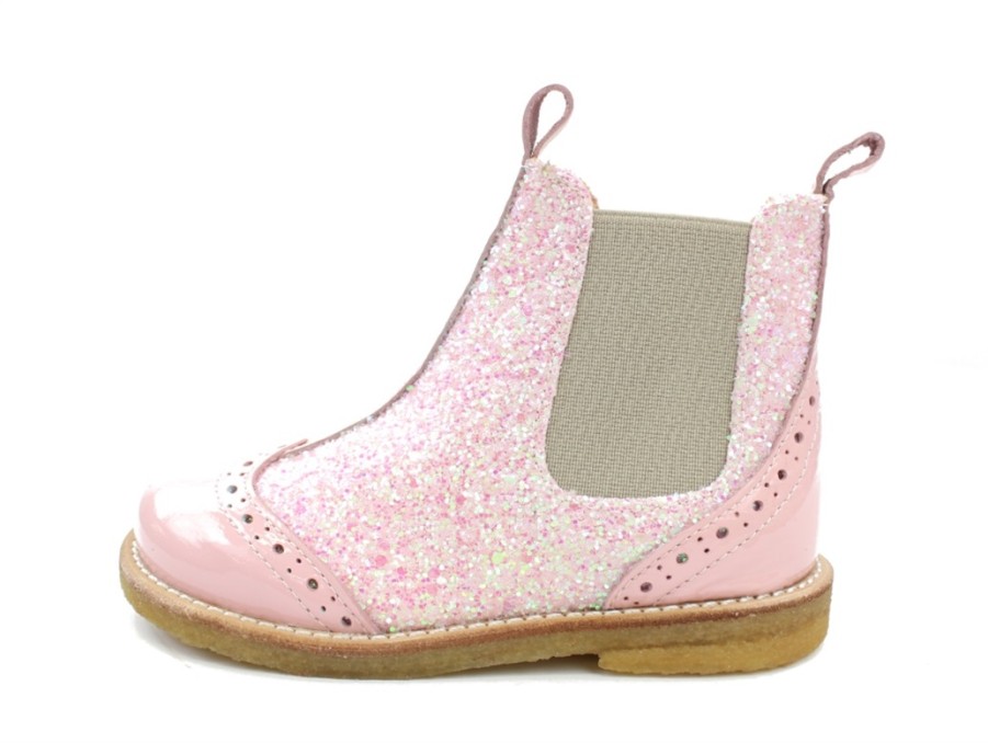 Clearance Angulus Angulus Ancle Boot Rosa/Rosa Glitter (Narrow)