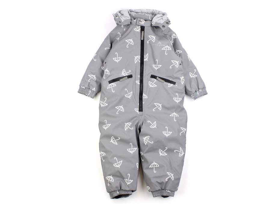 Hot Ver de Terre Ver De Terre Grey Print Rubber Jumpsuit Magic