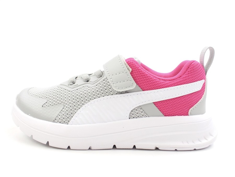 Wholesale Puma Puma Light Gray/Puma White/Pink Sneakers Evolve