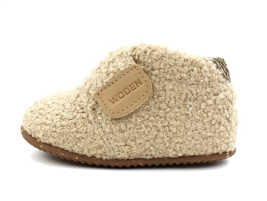 Clearance Woden Woden Kids Beige Home Shoes Kim Teddy