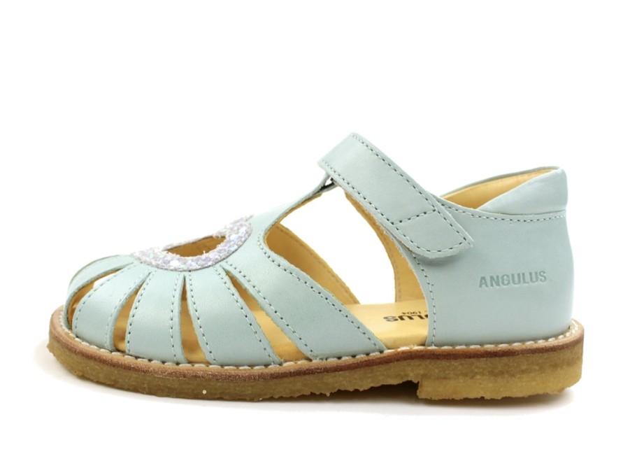 Wholesale Angulus Angulus Mint Sandal With Heart And Glitter