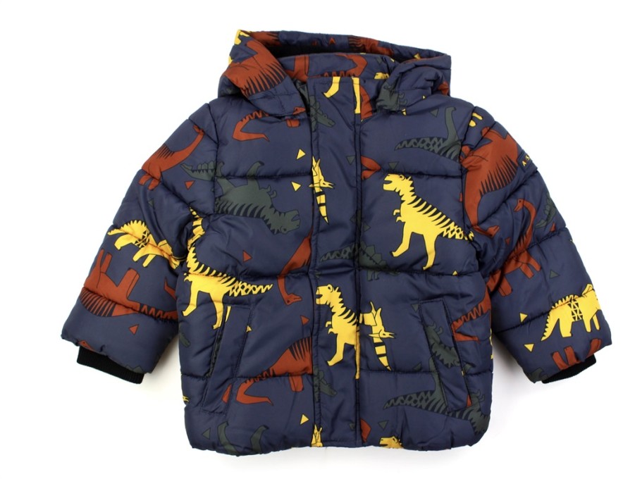 Hot Name It Name It Dark Sapphire Dino Puffer Winter Jacket