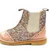 Online Angulus Angulus Ancle Boot Dark Peach/Multi Glitter With Hole Pattern