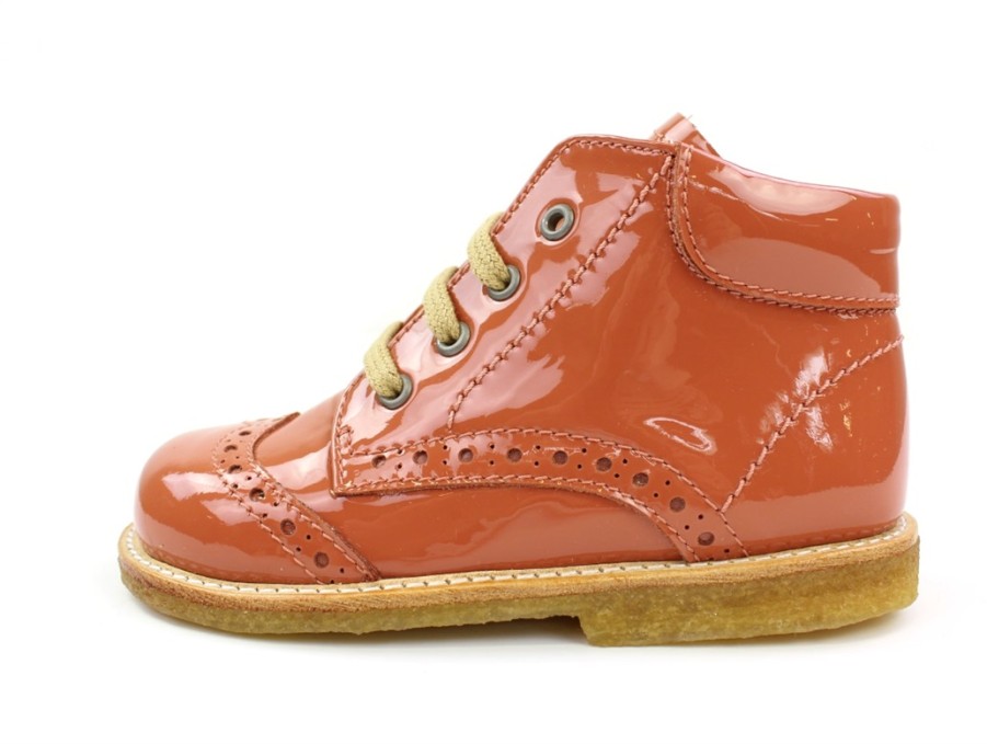 Hot Angulus Angulus Toddler Shoe Dusty Orange Lacquer With Laces