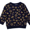 New Name It Name It Dark Sapphire Bone Brown Skateboard Sweatshirt