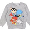 New Name It Name It Grey Melange Sweatshirt Dc Super Friends