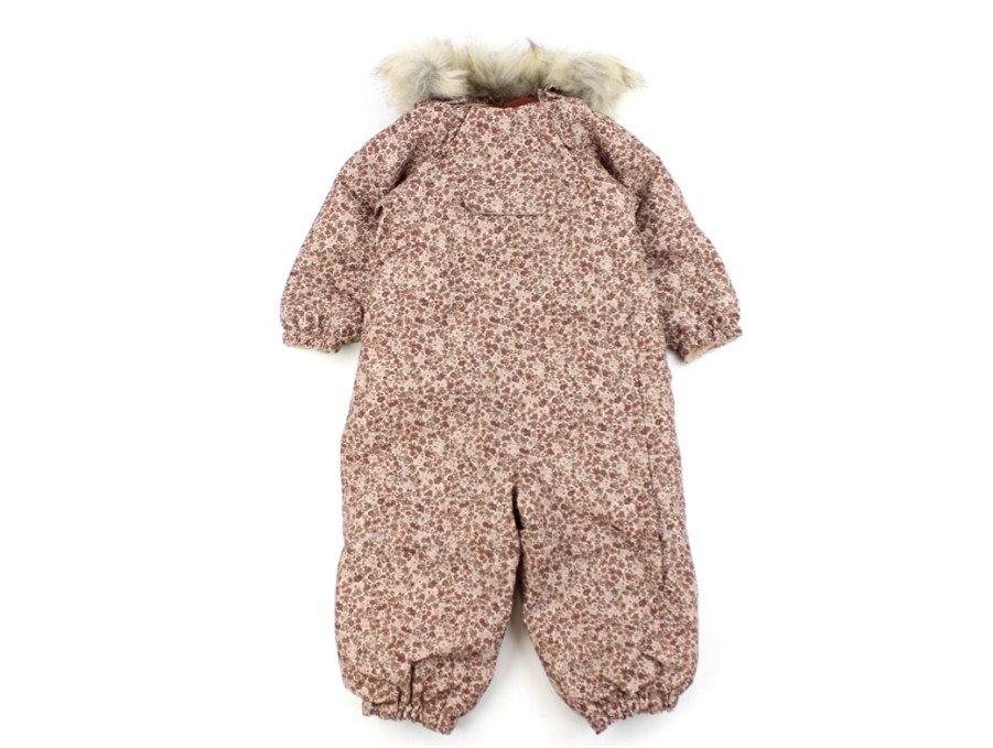 Wholesale Wheat Wheat Rose Dust Flowers Tech Jumpsuit Nickie