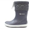 Online Aigle Aigle Giboulee Winter Rubber Boot Charcoal Gris With Lining