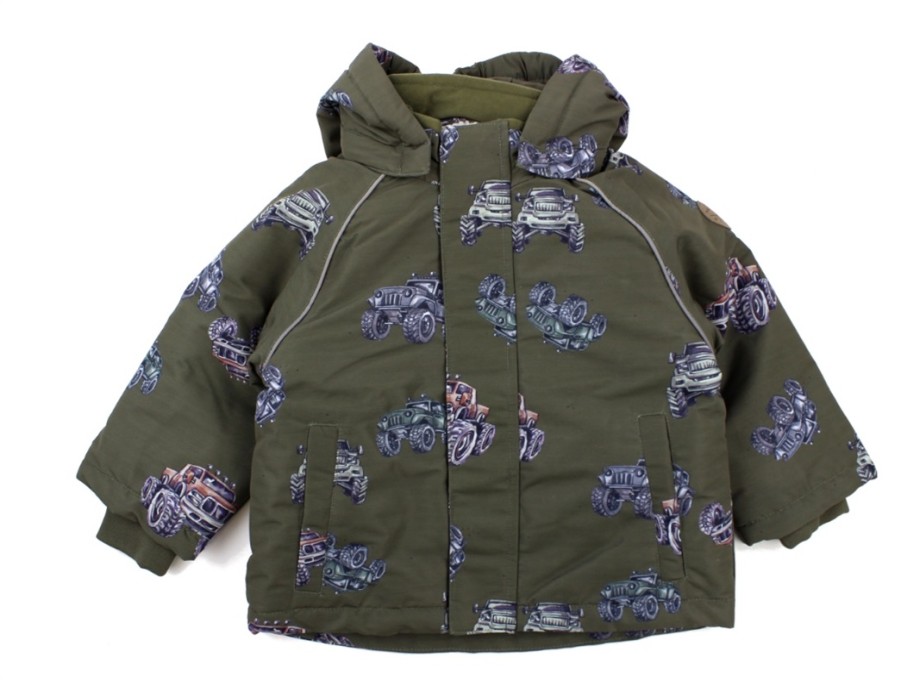 Wholesale Name It Name It Winter Jacket Olive Night Cars