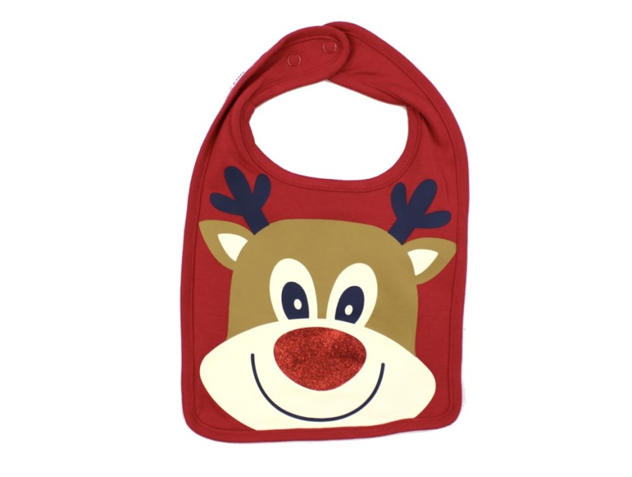 Wholesale Name It Name It Jester Red Christmas Bib