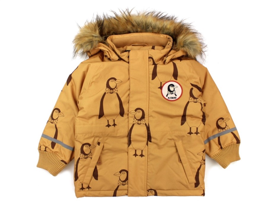 New Mini Rodini Mini Rodini Winter Jacket Parka Beige Penguin