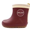 Clearance Pom Pom Pom Pom Winter Rubber Boot Boot Bordeaux