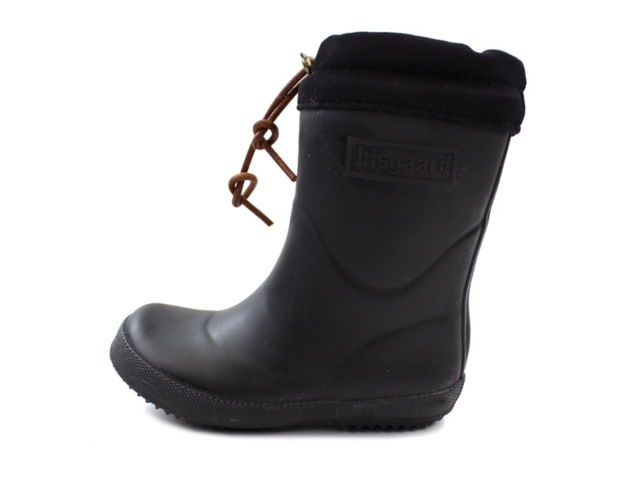 Best Bisgaard Bisgaard Winter Rubber Boot Black With Wool Lining